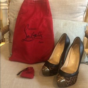 Christian Louboutin Maggie Animal Print Pumps